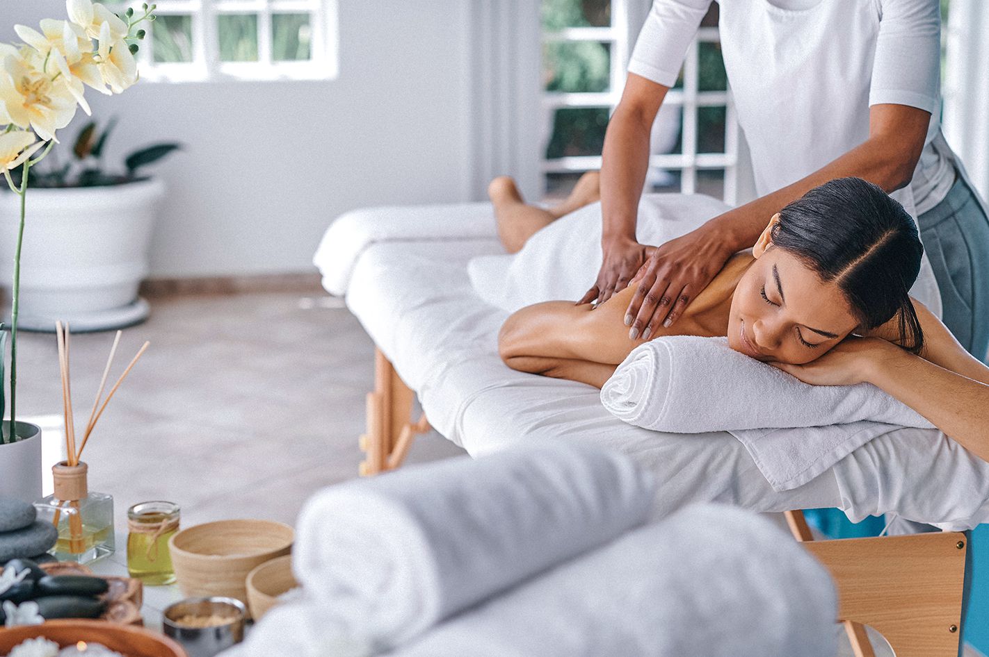 Beauty-Anwendung mit Massage