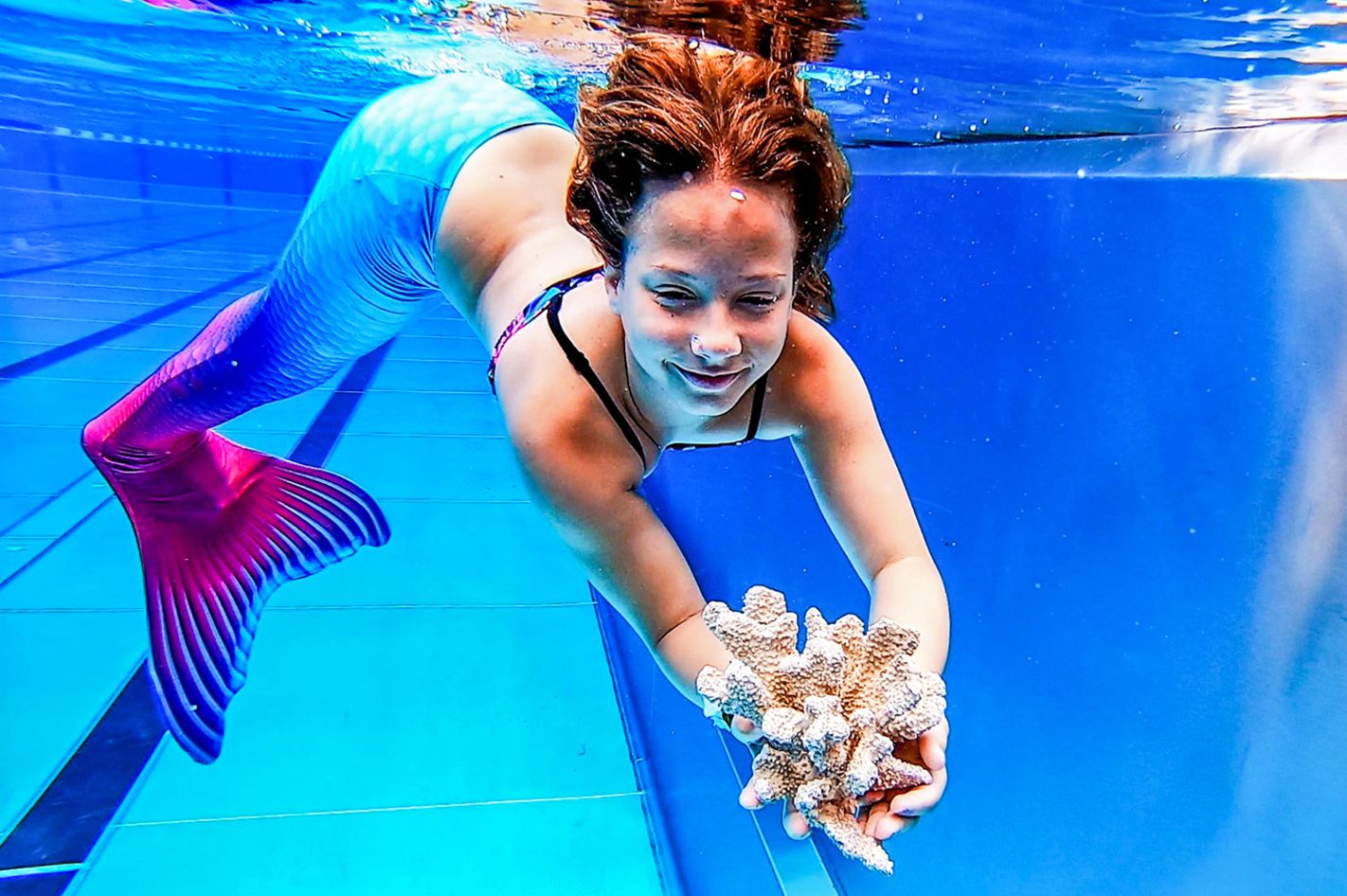 Meerjungfrauen Schwimmen Kinder und Erwachsene